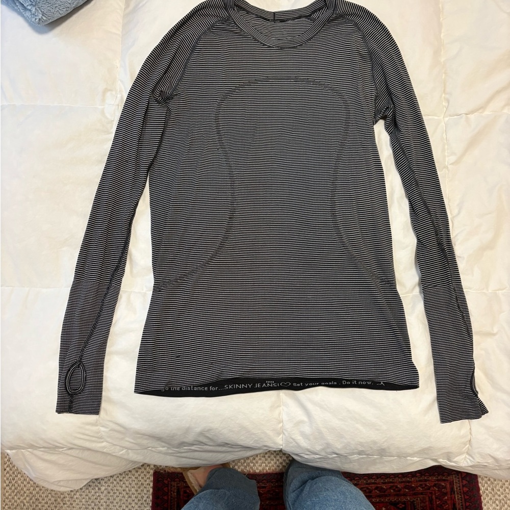 lululemon athletica swiftly tech long sleeve shirt 2.0 hip length